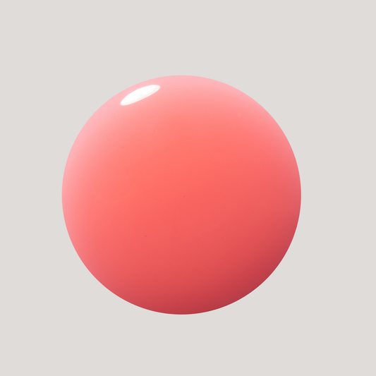 Red sphere on a gray background