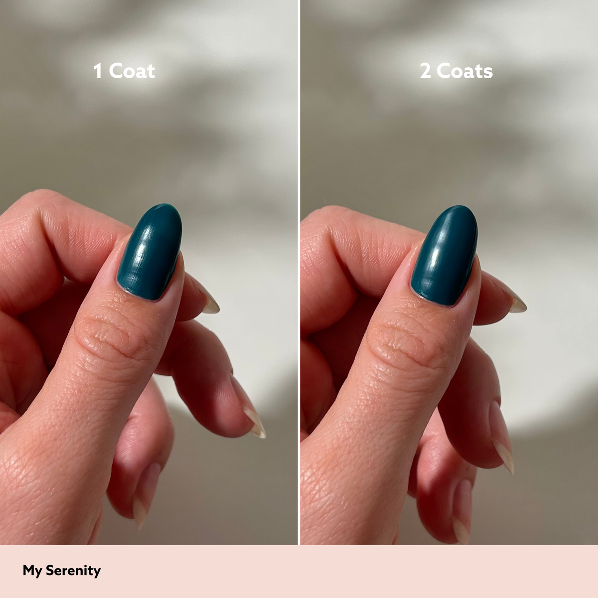 My Serenity 1 coat vs 2 coats