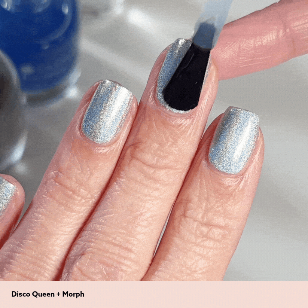 video of nail polish on hand