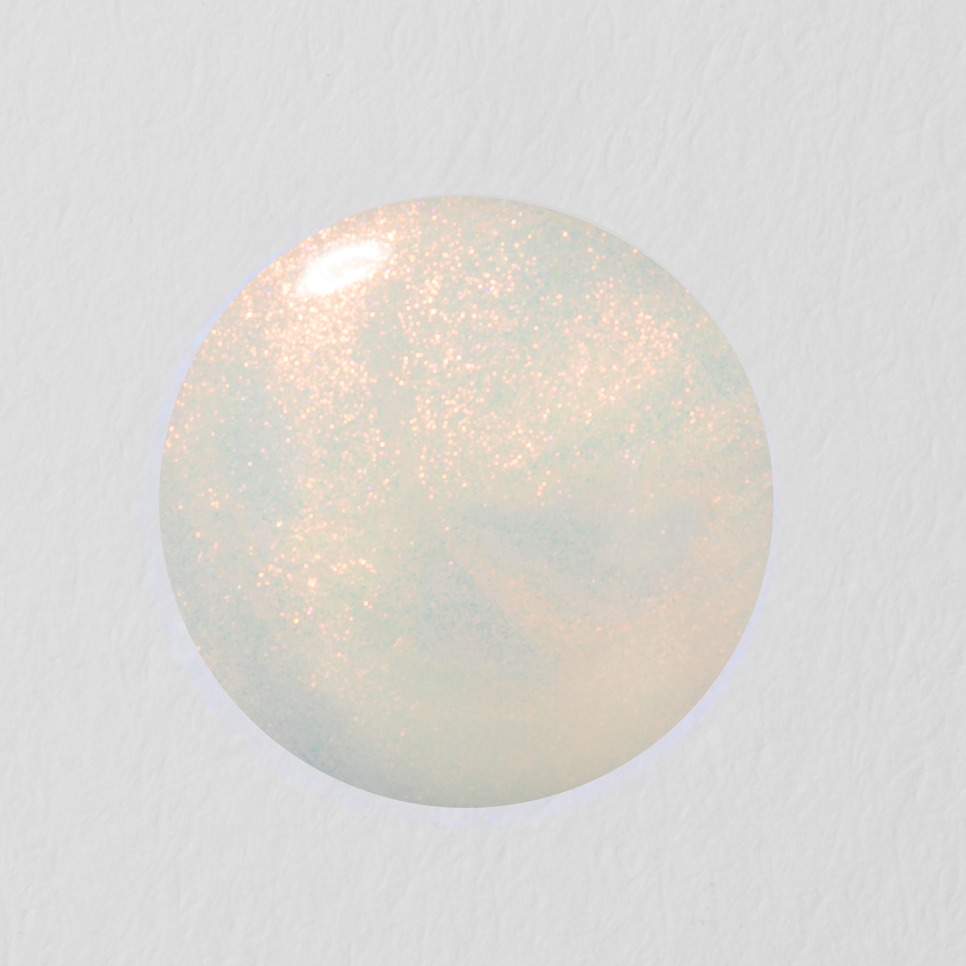 Round light fixture on a white background
