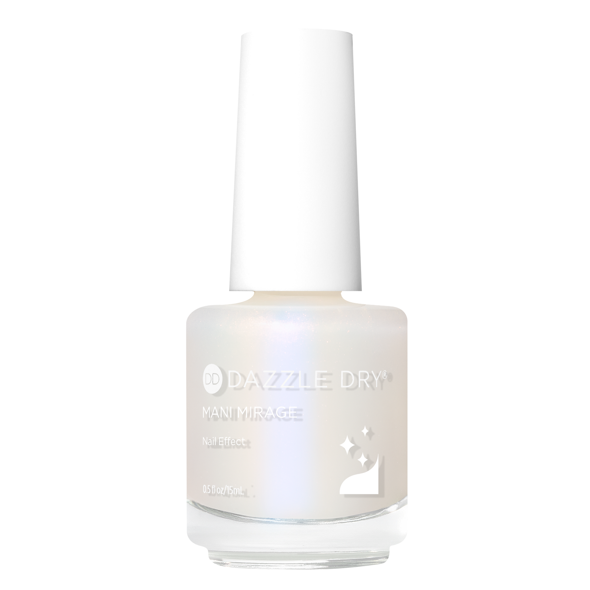 Nail polish bottle with 'Dazzle Dry' branding on a white background