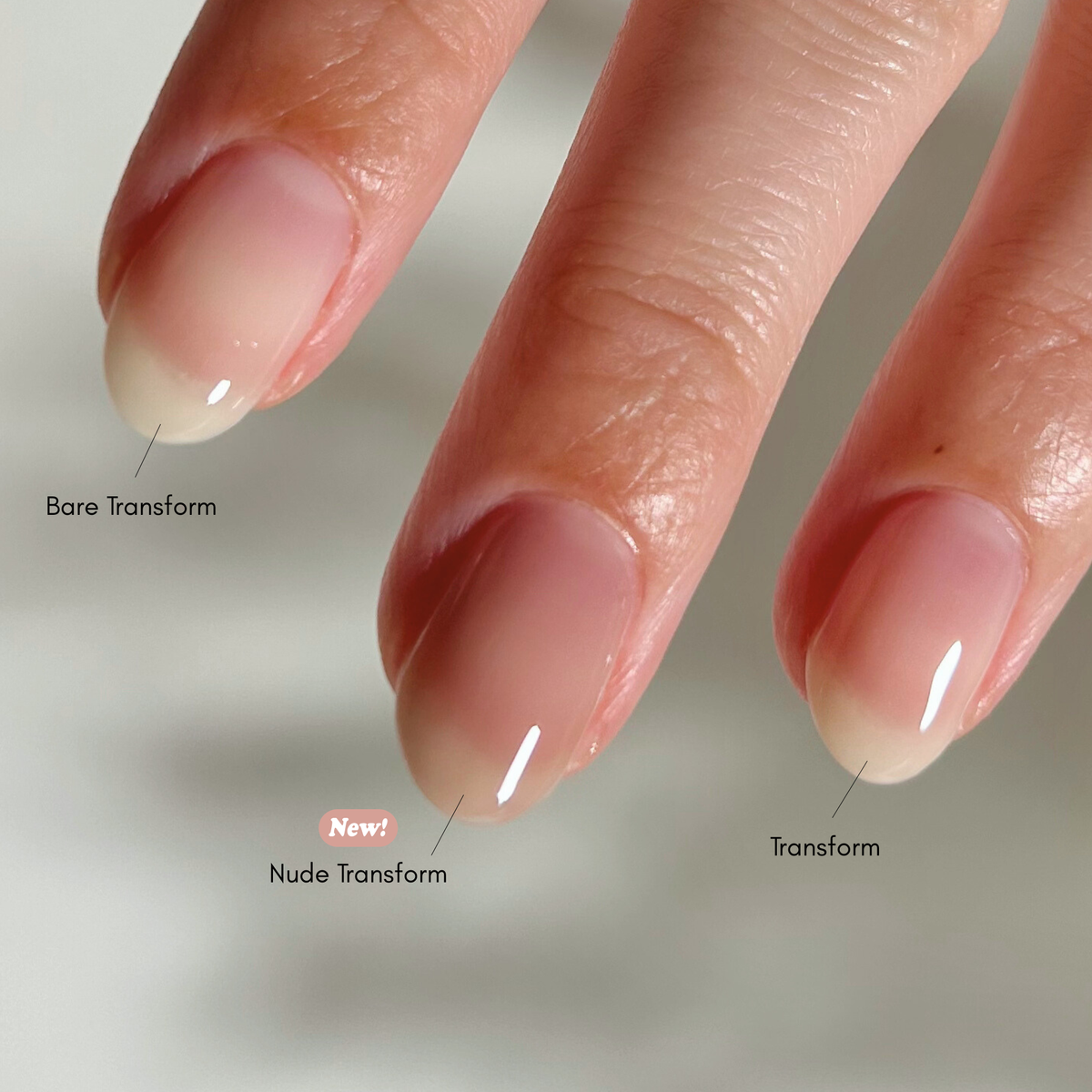 Transform Trio by Dazzle Dry Comparison on Each Nail