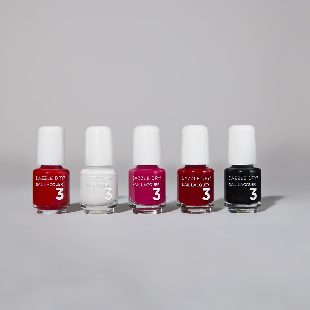 Rapid Red Mini Nail Lacquer, White Lightning Mini Nail Lacquer, Raspberry Rush Mini Nail Lacquer, Fast Track Cherry Mini Nail Lacquer, Midnight Express Mini Nail Lacquer