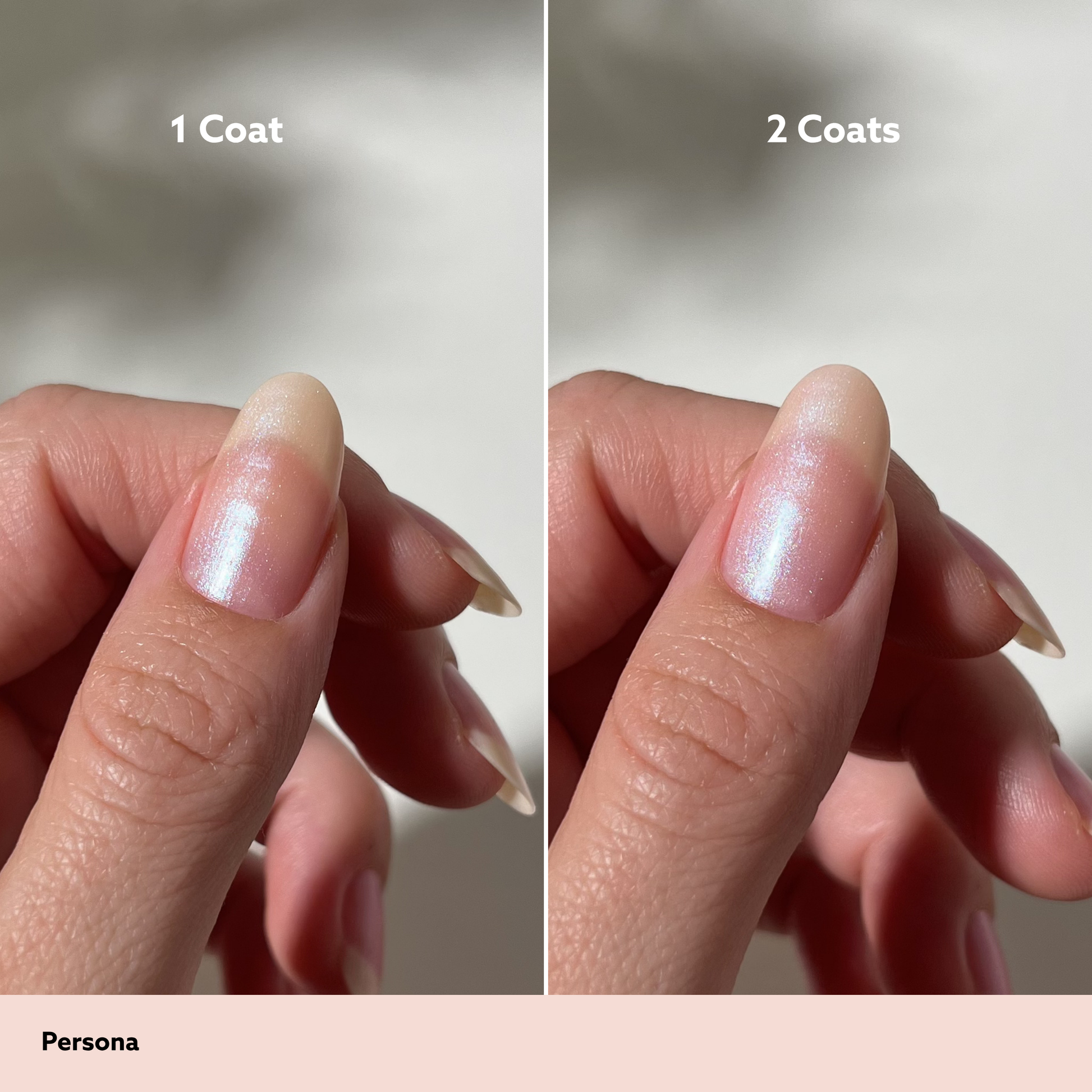 comparison of nail polish colors on nails