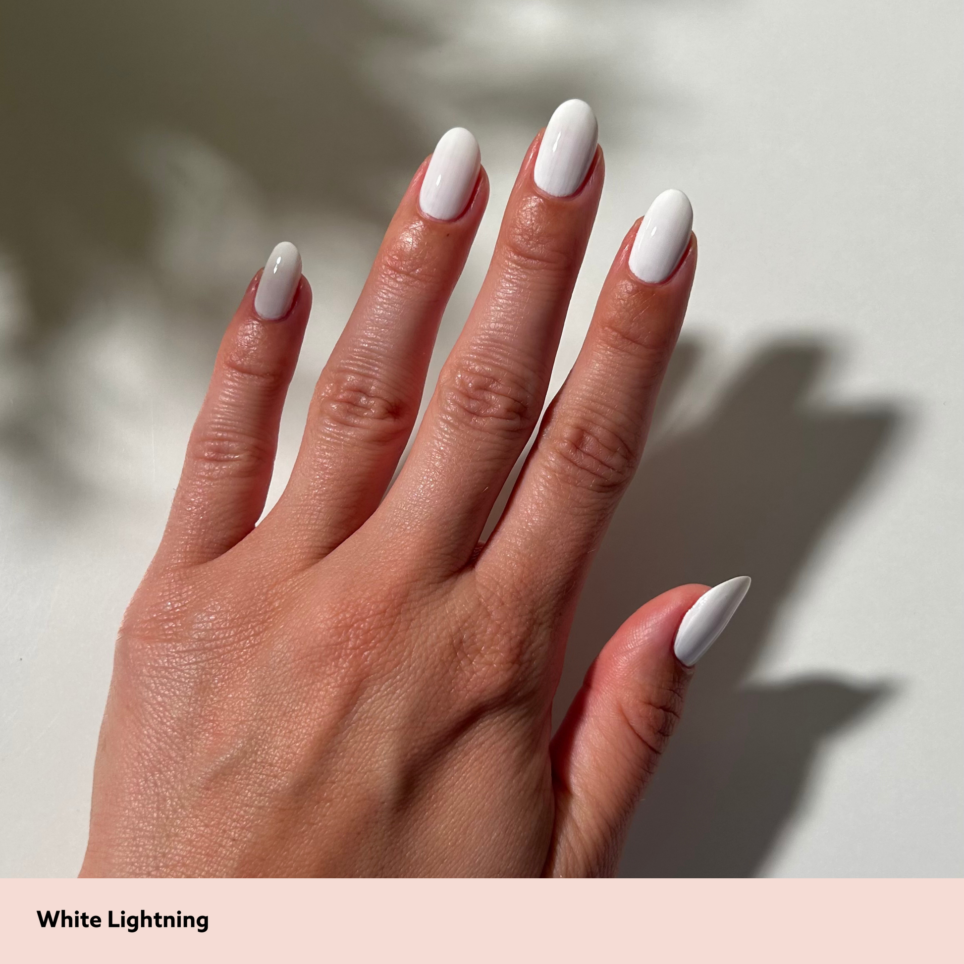White Lightning by Dazzle Dry Full Hand Manicure
