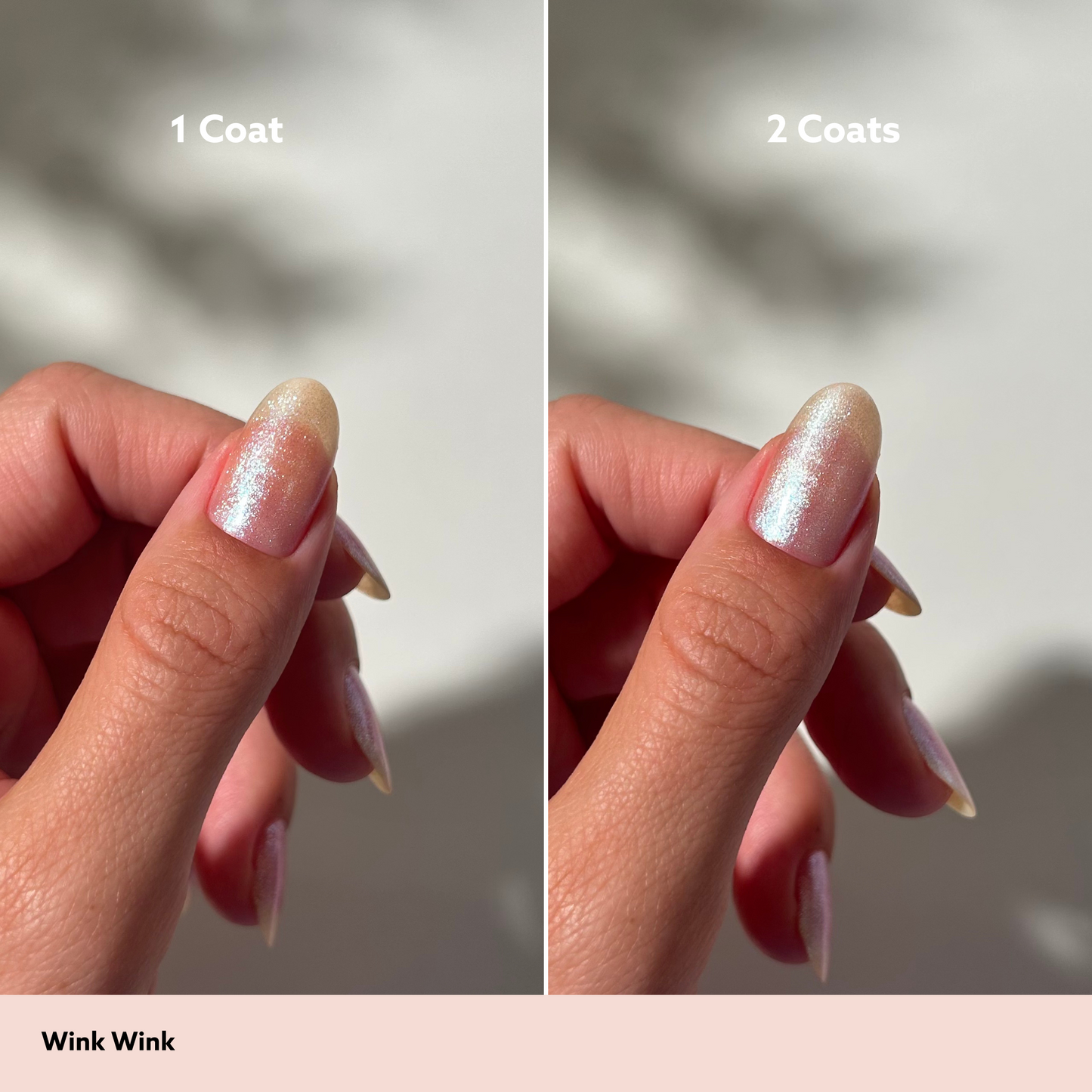 Wink-Wink by Dazzle Dry Lacquer Painted One Coat vs. 2 Coats