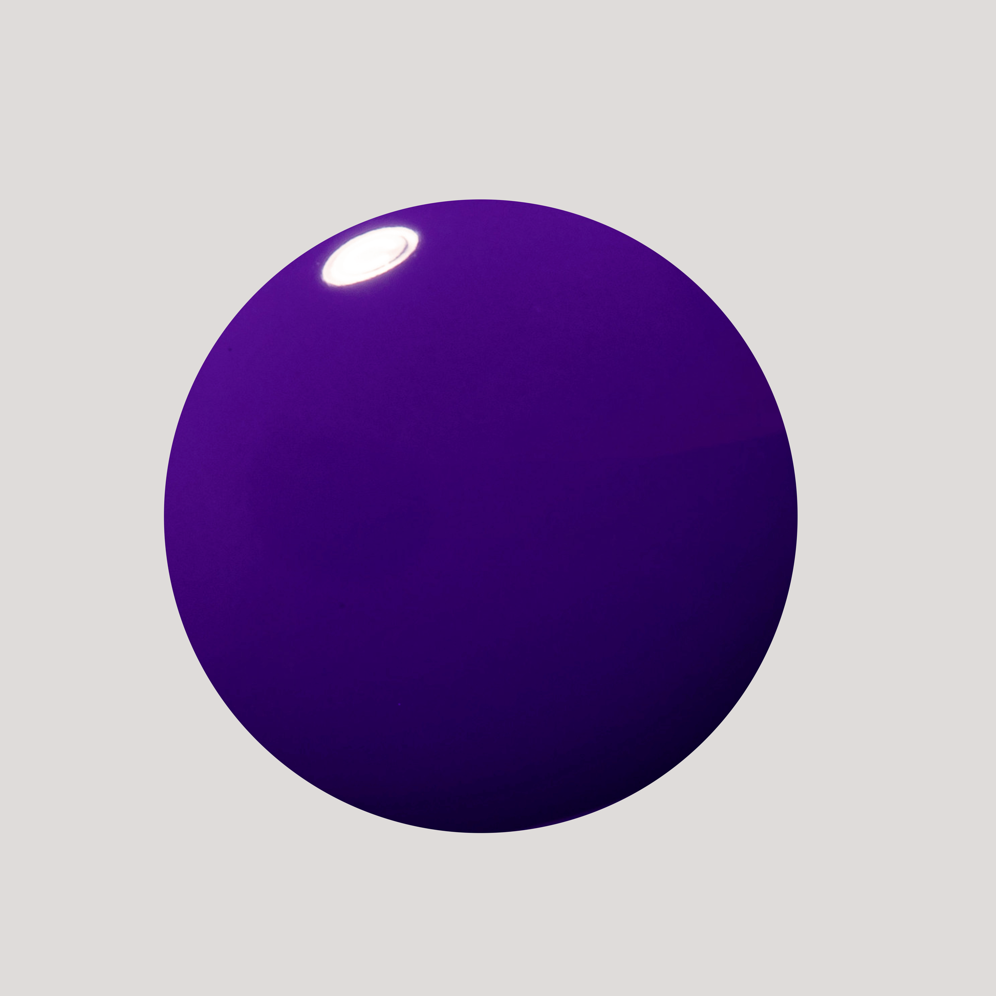 Purple sphere on a gray background
