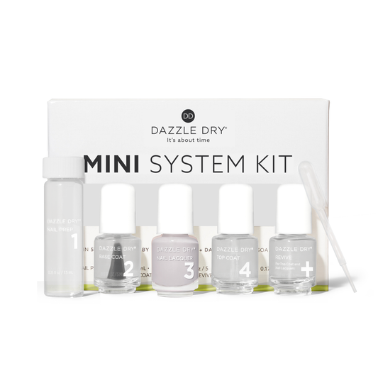 Heartbreaker Mini Kit - Mini Nail Prep Bottle, Mini Base Coat Bottle, Heartbreaker Mini Nail Lacquer Bottle, Mini Top Coat Bottle, Mini Revive Bottle